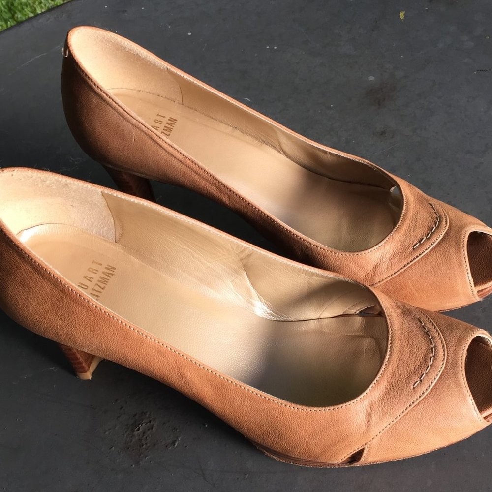 Stuart Weitzman Peep-toe heels